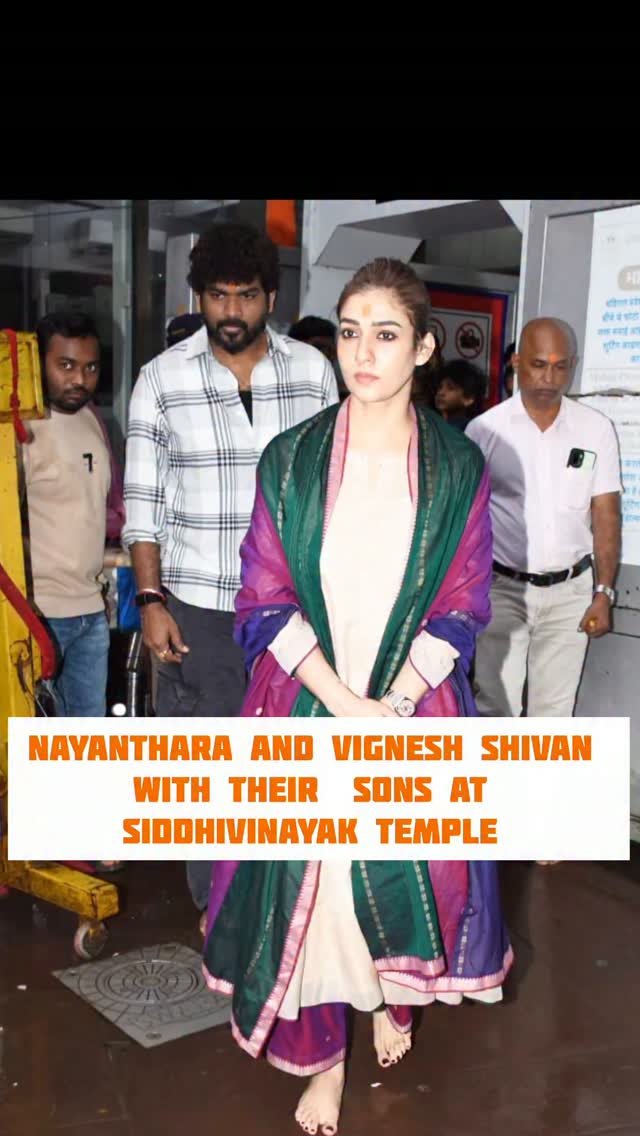 #Nayanthara and #VigneshShivan With their  Sons Uyir RudroNeel N. Shiva & Ulag Daiwik N Shivan